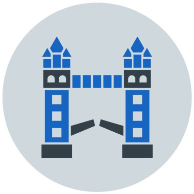 köprü modern simge vektör illüstrasyonu 