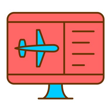 seyahat simgesi vektör çizimi