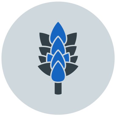 Bir nilüfer ikonunun vektör çizimi