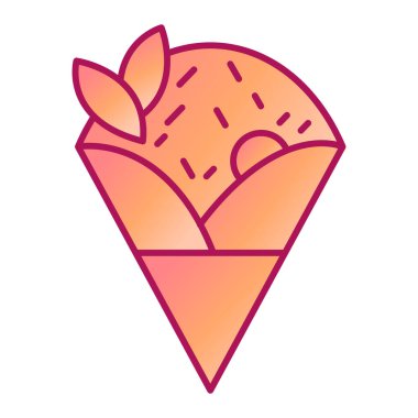 Yiyecek ve sebze sembolünün vektör çizimi. Hızlı ve lezzetli ikonun güzel elementi.