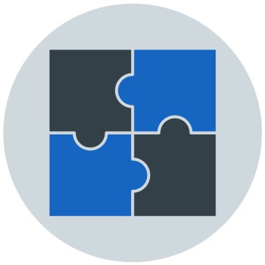 Bulmaca simgesi vektör çizimi