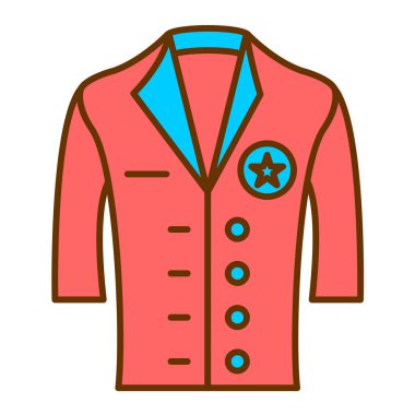 Ceket simge vektör çizim