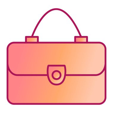 çanta simgesi vektör illüstrasyonu