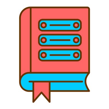 kitap simgesi vektör illüstrasyonu