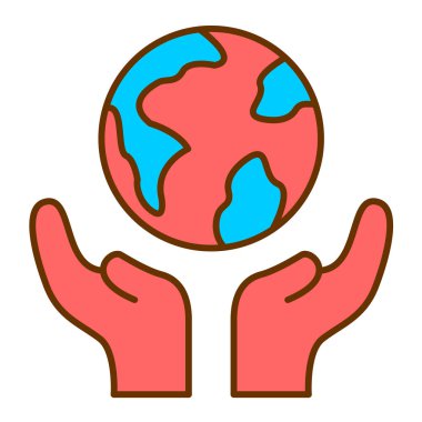 Dünya gezegen. Vektör çizim