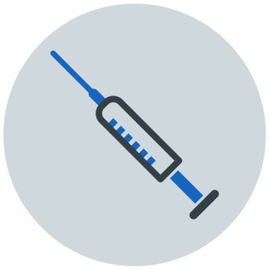 Şırınga. Web simgesi basit illüstrasyon