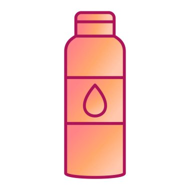 Su şişesi ikonu. özet çizimi