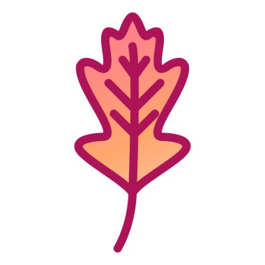 Yaprak. Web simgesi vektör illüstrasyonu