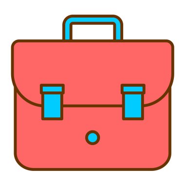 Çanta. Web simgesi basit tasarım