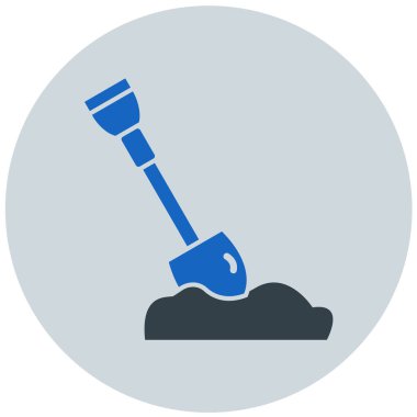 Kürek. Web simgesi basit illüstrasyon