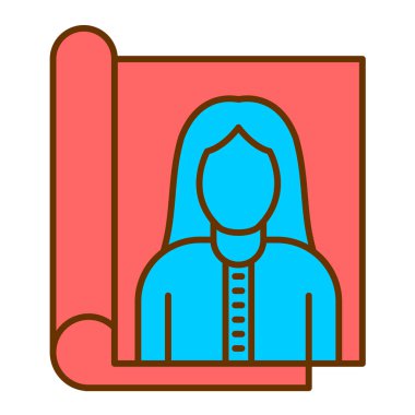 avatar vektör renk simgesi