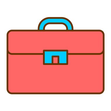 evrak çantası ikonu vektör illüstrasyonu