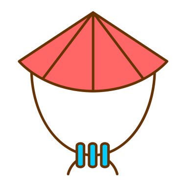 Çizgi film simgesinin vektör illüstrasyonu