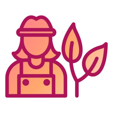 Bahçıvan. Web simgesi basit tasarım