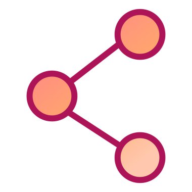 Paylaş. Web simgesi basit illüstrasyon