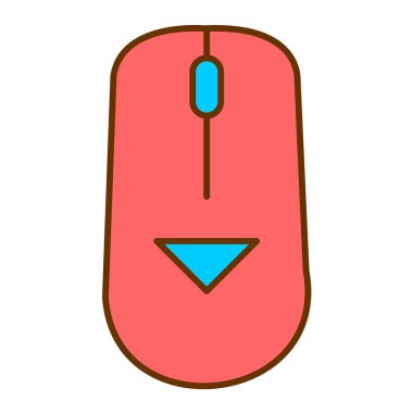 Bilgisayar faresi. Web simgesi basit illüstrasyon