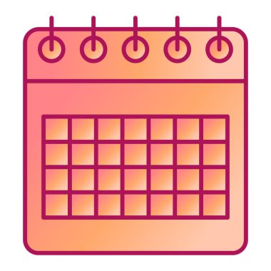 Takvim simgesi vektör illüstrasyonu