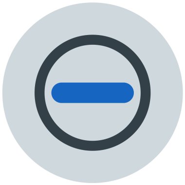 Eksi. Web simgesi basit illüstrasyon