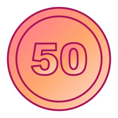 Moda biçimi izole edilmiş arkaplanda 9 numaralı simge