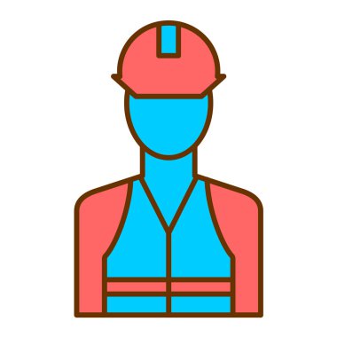 işçi modern simge vektör illüstrasyonu 