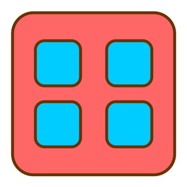 Alışveriş. Web simgesi basit illüstrasyon