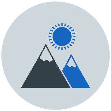 projeniz için güzel dağ simgesi