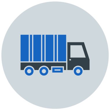 Kamyon. Web simgesi basit illüstrasyon