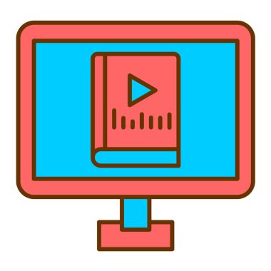 ses kitabı satır simgesi, vektör illüstrasyonu