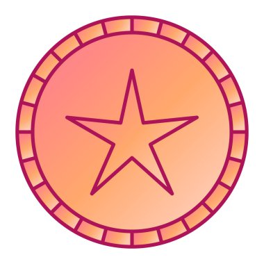 Moda biçimi izole edilmiş arkaplan yıldız simgesi