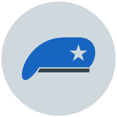 Şapka. Web simgesi vektör illüstrasyonu