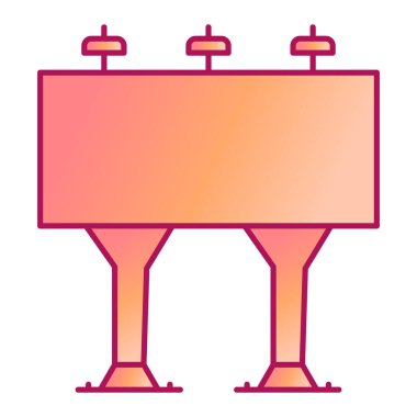 Reklam panosu. Web simgesi basit illüstrasyon