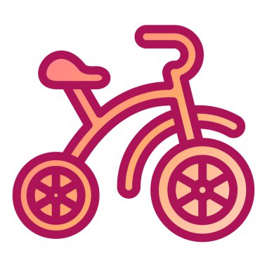 Bisiklet. Web simgesi basit illüstrasyon