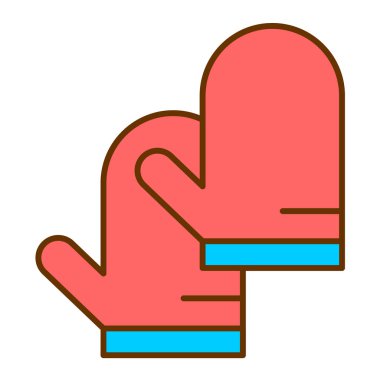 Mutfak eldivenleri, vektör çizimleri