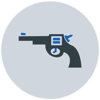Silah. Web simgesi basit illüstrasyon