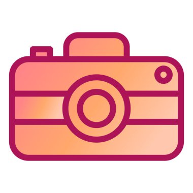 Kamera. Web simgesi basit illüstrasyon