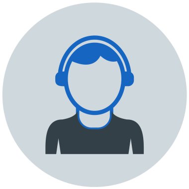 avatar. Web simgesi basit illüstrasyon