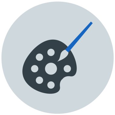 Palet 'i boya. Basit tasarım