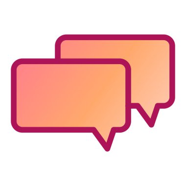 Sohbet kabarcığı vektör illüstrasyonu