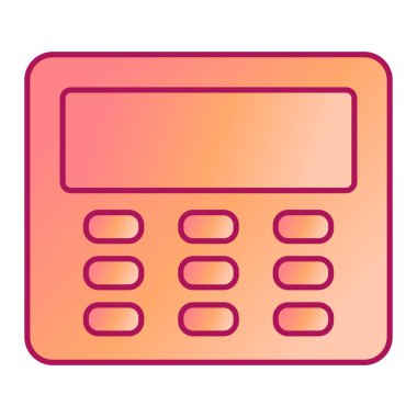 Hesap makinesi simgesi. vektör illüstrasyonu