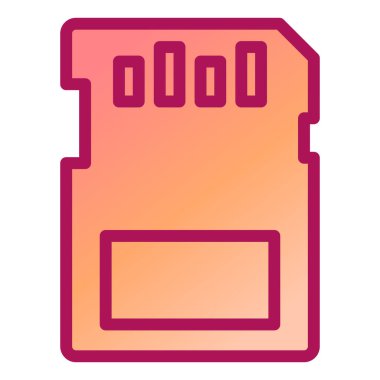 Hafıza kartı. Basit illüstrasyon