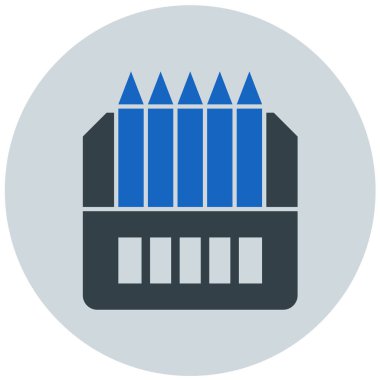 Okul. Web simgesi basit illüstrasyon