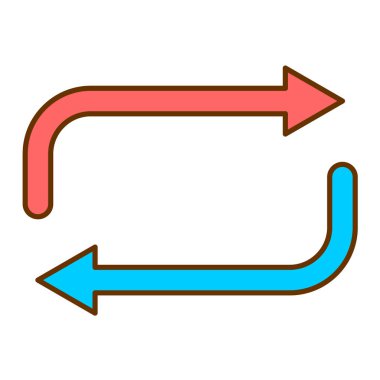 ok simgesi vektör illüstrasyonu