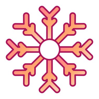 Kar tanesi. Web simgesi basit illüstrasyon