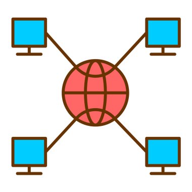 ağ paylaşım simgesi çizimi