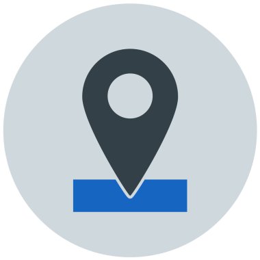 konum. Web simgesi basit illüstrasyon