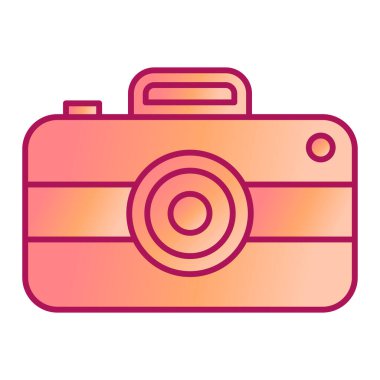 kamera simgesi vektör illüstrasyonu