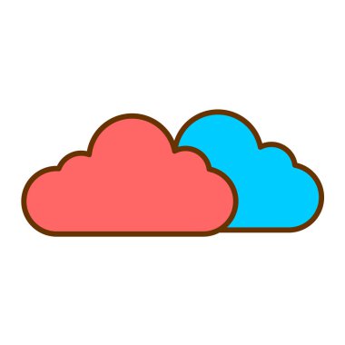 Bulut hesaplama tasarımı, vektör illüstrasyon eps10 grafiği