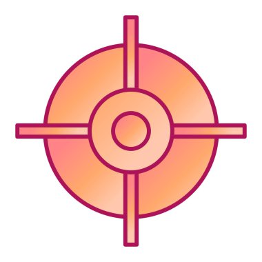 hedef simge vektör illüstrasyonu