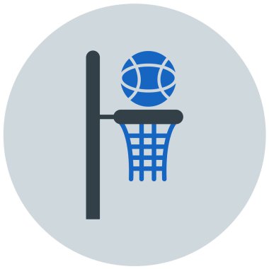 Basketbol. Web simgesi basit illüstrasyon