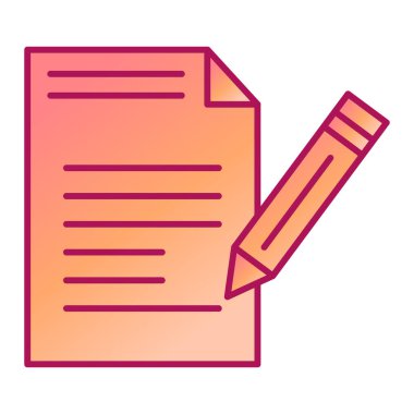 Belge. Web simgesi basit illüstrasyon